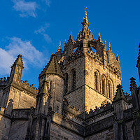 Buy canvas prints of St Giles Cathedral in Edinburgh by Erik Lattwein