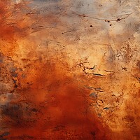 Buy canvas prints of Terracotta plain texture background - stock photography by Erik Lattwein