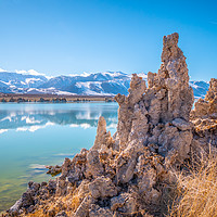 Buy canvas prints of Amazing columns of limestone at Mono Lake in Mono  by Erik Lattwein