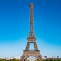 Buy canvas prints of Eiffel Tower in Paris - view from Trocadero by Erik Lattwein
