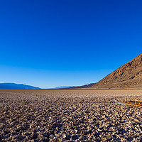 Buy canvas prints of Awesome Badwater salt lake at Death Valley Nationa by Erik Lattwein