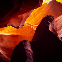 Buy canvas prints of Wonderful colors of the Upper Antelope Canyon - tr by Erik Lattwein