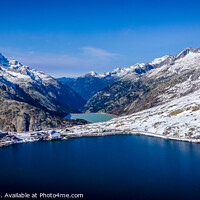 Buy canvas prints of The glaciers in the Swiss Alps - snow covered mountains in Switzerland by Erik Lattwein