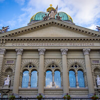 Buy canvas prints of Parliament building in the city of Bern - the capital city of Switzerland by Erik Lattwein