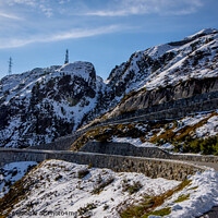 Buy canvas prints of Famous Grimselpass road in the Swiss Alps by Erik Lattwein