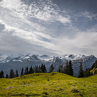 Buy canvas prints of The wonderful mountains of the Swiss Alps by Erik Lattwein