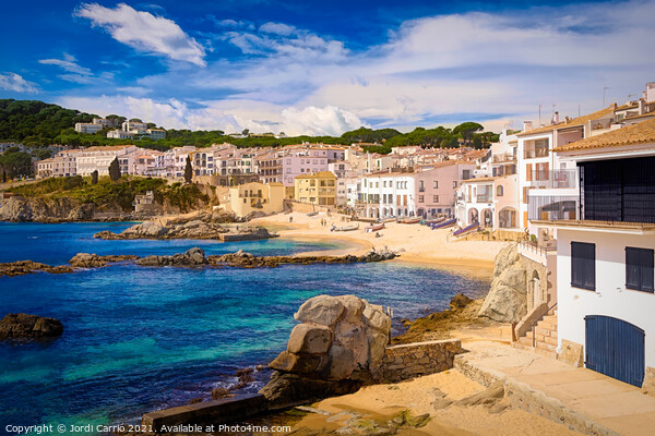 Panoramic view of Calella de Palafrugell.  Picture Board by Jordi Carrio