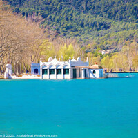 Buy canvas prints of Blues of Banyoles in Spring - CR2103-4866-PIN by Jordi Carrio