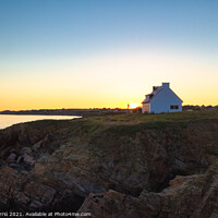 Buy canvas prints of Sunset at Le Pouldu, Brittany, France by Jordi Carrio