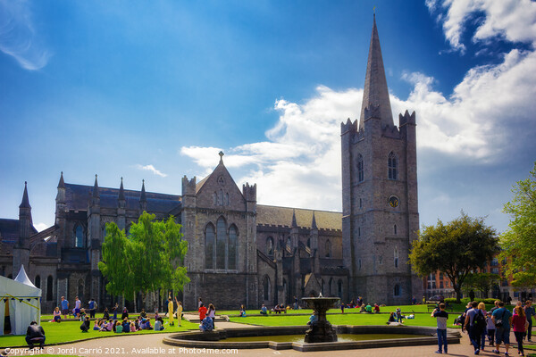 St Patrick’s Cathedral a reference for Dublin in Ireland Picture Board by Jordi Carrio