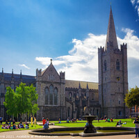 Buy canvas prints of St Patrick’s Cathedral a reference for Dublin in Ireland by Jordi Carrio