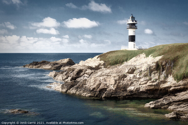 Lighthouse on Pancha Island, Galicia - 1 Picture Board by Jordi Carrio