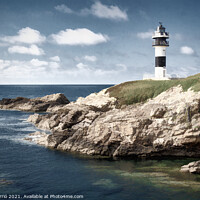 Buy canvas prints of Lighthouse on Pancha Island, Galicia - 1 by Jordi Carrio