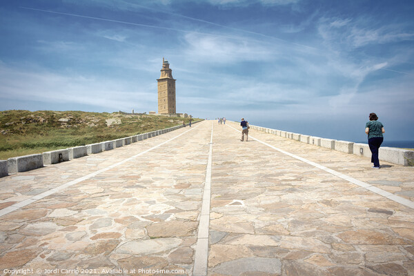 Access road to the Hercules Tower, Galicia - 1  Picture Board by Jordi Carrio