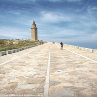 Buy canvas prints of Access road to the Hercules Tower, Galicia - 1  by Jordi Carrio