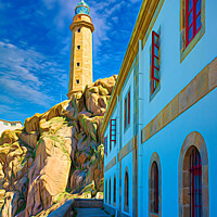 Buy canvas prints of Cape Vilan lighthouse, Galicia by Jordi Carrio