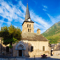 Buy canvas prints of Roman church of Bosost - Glamor Edition  by Jordi Carrio