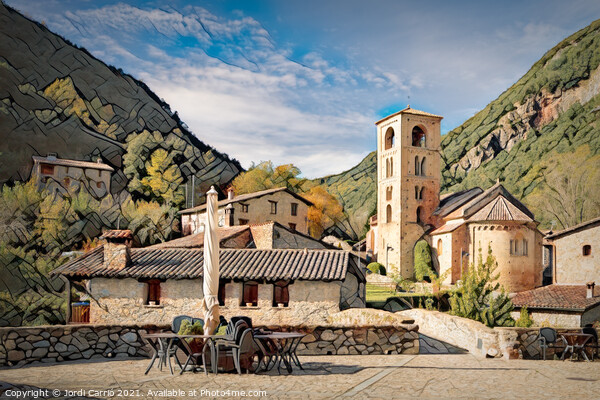Baget, picturesque town - CR2011-4073-PIN Picture Board by Jordi Carrio