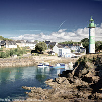 Buy canvas prints of Port of Doëlan, Morbhian, France -  Des-saturated Edition by Jordi Carrio