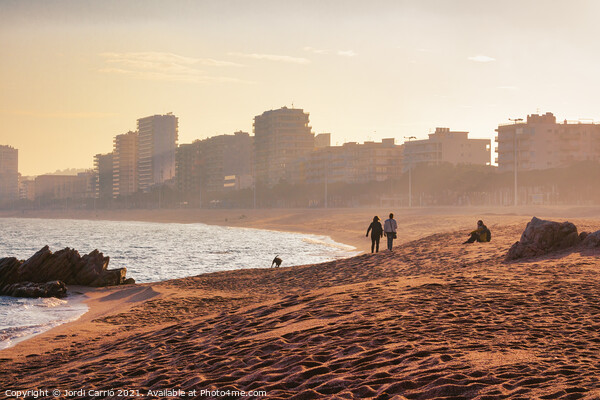 Sunset in Platja d'Aro - C1601-4389-GRACOL Picture Board by Jordi Carrio