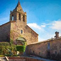 Buy canvas prints of Church of Santa Maria de Sau - C1510-3243-PIN-R by Jordi Carrio