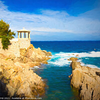 Buy canvas prints of S'Agaro viewpoint on the Costa Brava by Jordi Carrio