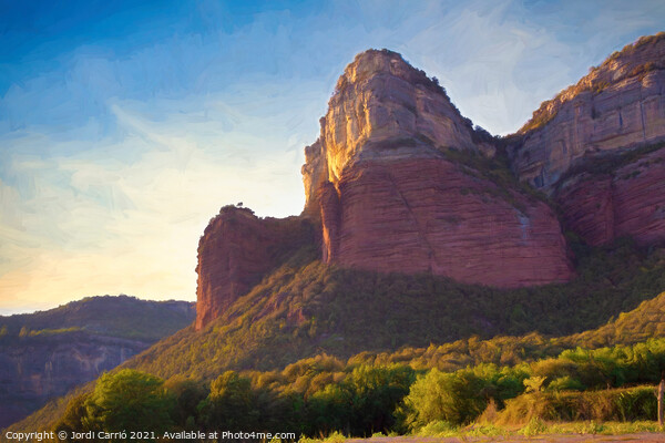 Cliff of the viewpoint of Puig de la Força, Tavertet - Pictures Picture Board by Jordi Carrio