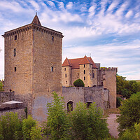 Buy canvas prints of Medieval fortress of Couches - C1608-6977-GRACOL by Jordi Carrio