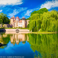 Buy canvas prints of Castle of Sercy, Burgundy - Picturesque Edition by Jordi Carrio
