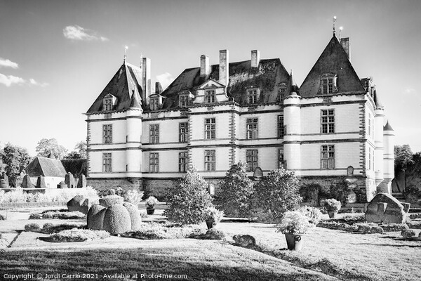 Cormatin Castle, Burgundy - Solarization Edition Picture Board by Jordi Carrio
