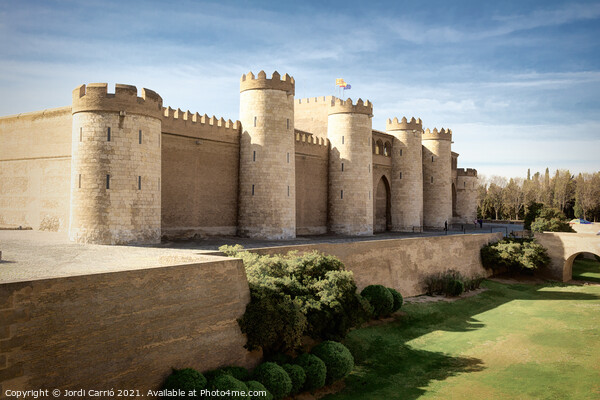 Palace of Alfajeria, seat of the Government of Aragon, Spain - D Picture Board by Jordi Carrio