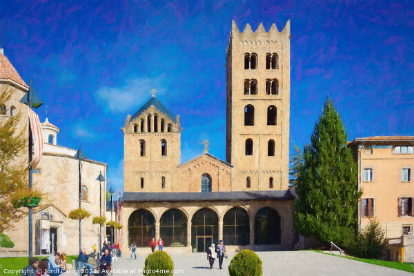 Ripoll Monastery - C1711-1889-PIN Picture Board by Jordi Carrio