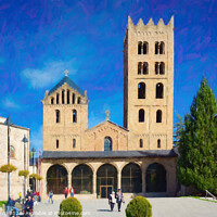 Buy canvas prints of Ripoll Monastery - C1711-1889-PIN by Jordi Carrio
