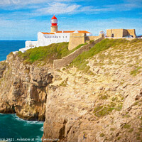 Buy canvas prints of Cape St. Vicente Lighthouse - Algarve, Portugal - Picturesque Ed by Jordi Carrio