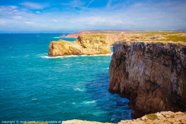 Cliffs of Cape San Vicente - Picturesque Edition  Picture Board by Jordi Carrio