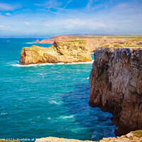 Buy canvas prints of Cliffs of Cape San Vicente - Picturesque Edition  by Jordi Carrio