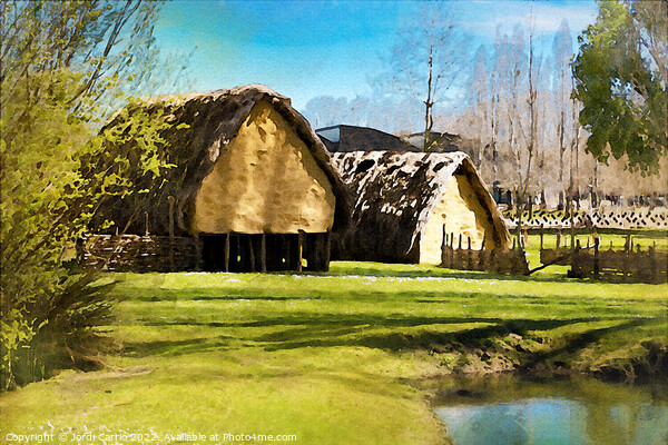 Banyoles Cabins - CR2103-4893-WAT Picture Board by Jordi Carrio