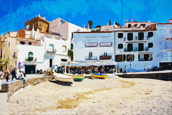 Watercolor dreams of Cadaqués - C1905 5594 WAT Picture Board by Jordi Carrio