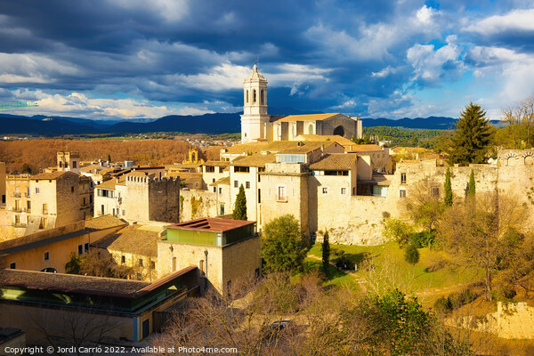 Aerial panoramic views of the city of Girona, Catalonia - 3 - Or Picture Board by Jordi Carrio