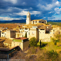 Buy canvas prints of Aerial panoramic views of the city of Girona, Catalonia - 3 - Or by Jordi Carrio