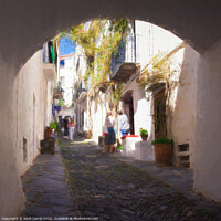 Buy canvas prints of Cobbled streets of Cadaques - C1905 5550 PIN by Jordi Carrio