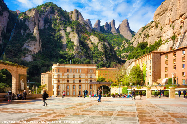 Montserrat Monastery and its tourist complex.- Orton glow Editio Picture Board by Jordi Carrio