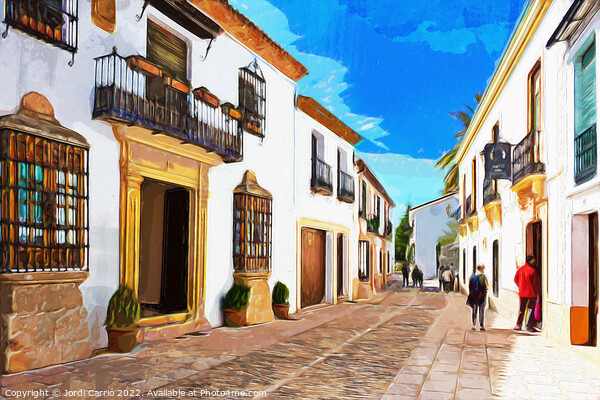 The Enchanting Streets of Ronda - C1804-2899-WAT Picture Board by Jordi Carrio