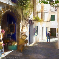 Buy canvas prints of Charming Craft-Lined Streets - C1905 5546 PIN by Jordi Carrio