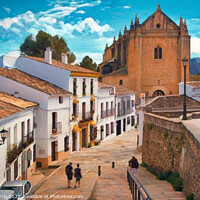 Buy canvas prints of Aerial View of Historic Ronda - C1804 2933 ABS by Jordi Carrio