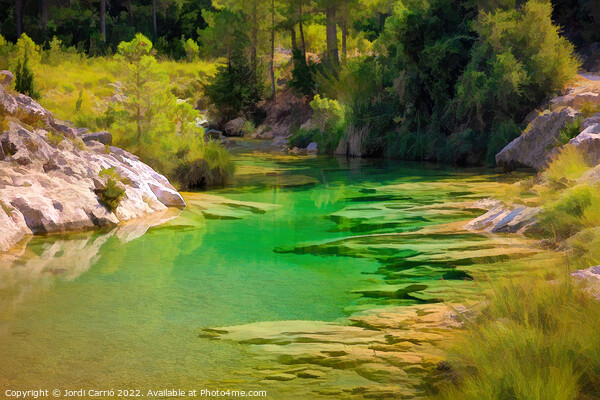 Emeralds in the Beceite Fishery - CR2009-3495-ABS Picture Board by Jordi Carrio