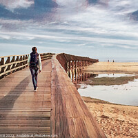 Buy canvas prints of An afternoon at La Gaviota beach at low tide - Ill by Jordi Carrio