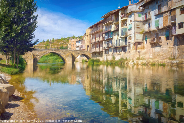 Matarranya River as it passes through Valderrobles, Aragon - Pic Picture Board by Jordi Carrio