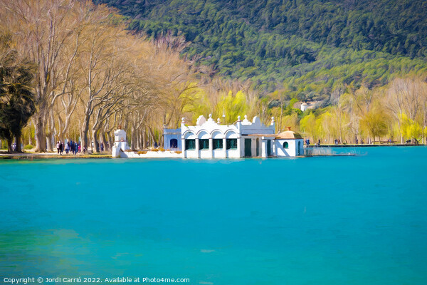 View of one of the fisheries of Lake Banyoles - 2 - Picturesque  Picture Board by Jordi Carrio