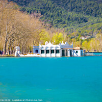 Buy canvas prints of View of one of the fisheries of Lake Banyoles - 2 - Picturesque  by Jordi Carrio